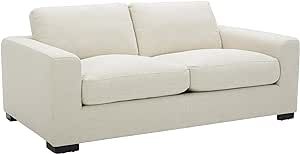 Amazon Brand - Stone & Beam Westview Love Seats, 76'' Loveseat, Cream