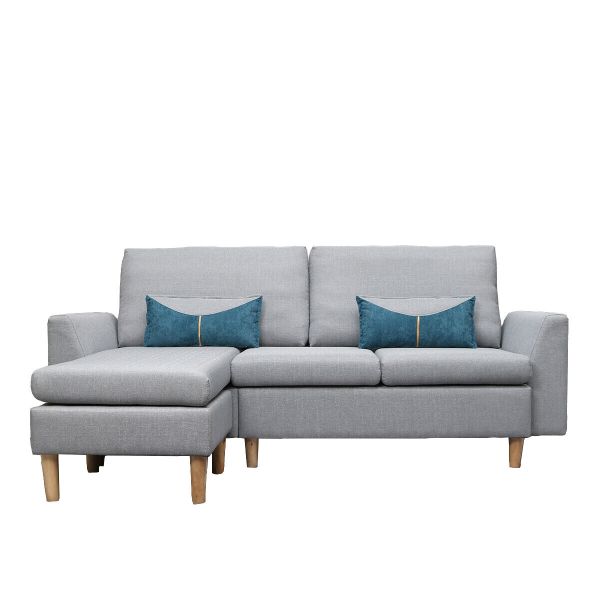 Small Sectional Sofa, L-shaped couch with Reversible Chaise